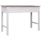 vidaXL Desk 110x45x76 cm wood grey