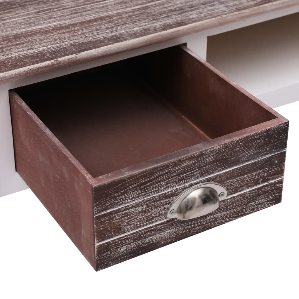 vidaXL Desk 110x45x76 cm wood grey