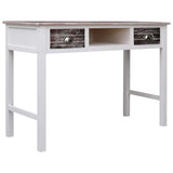 vidaXL Desk 110x45x76 cm wood grey