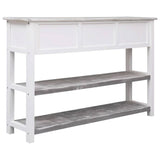 vidaXL Dressoir 115x30x76 cm hout antiekgrijs