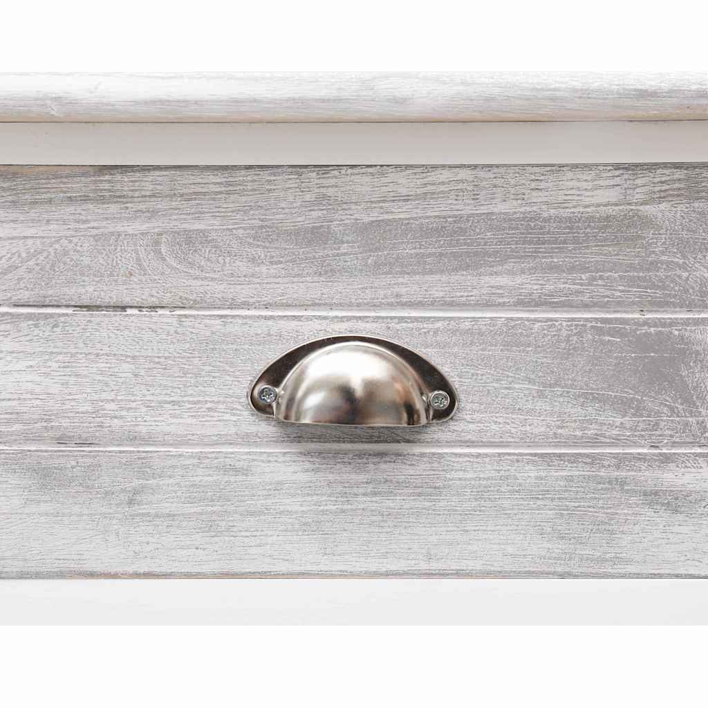 vidaXL Dressoir 115x30x76 cm hout antiekgrijs