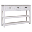 vidaXL Dressoir 115x30x76 cm hout antiekgrijs