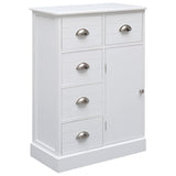 vidaXL Dressoir met 10 lades 113x30x79 cm hout bruin
