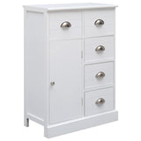 vidaXL Dressoir met 10 lades 113x30x79 cm hout bruin