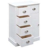 vidaXL Dressoir met 10 lades 113x30x79 cm hout bruin