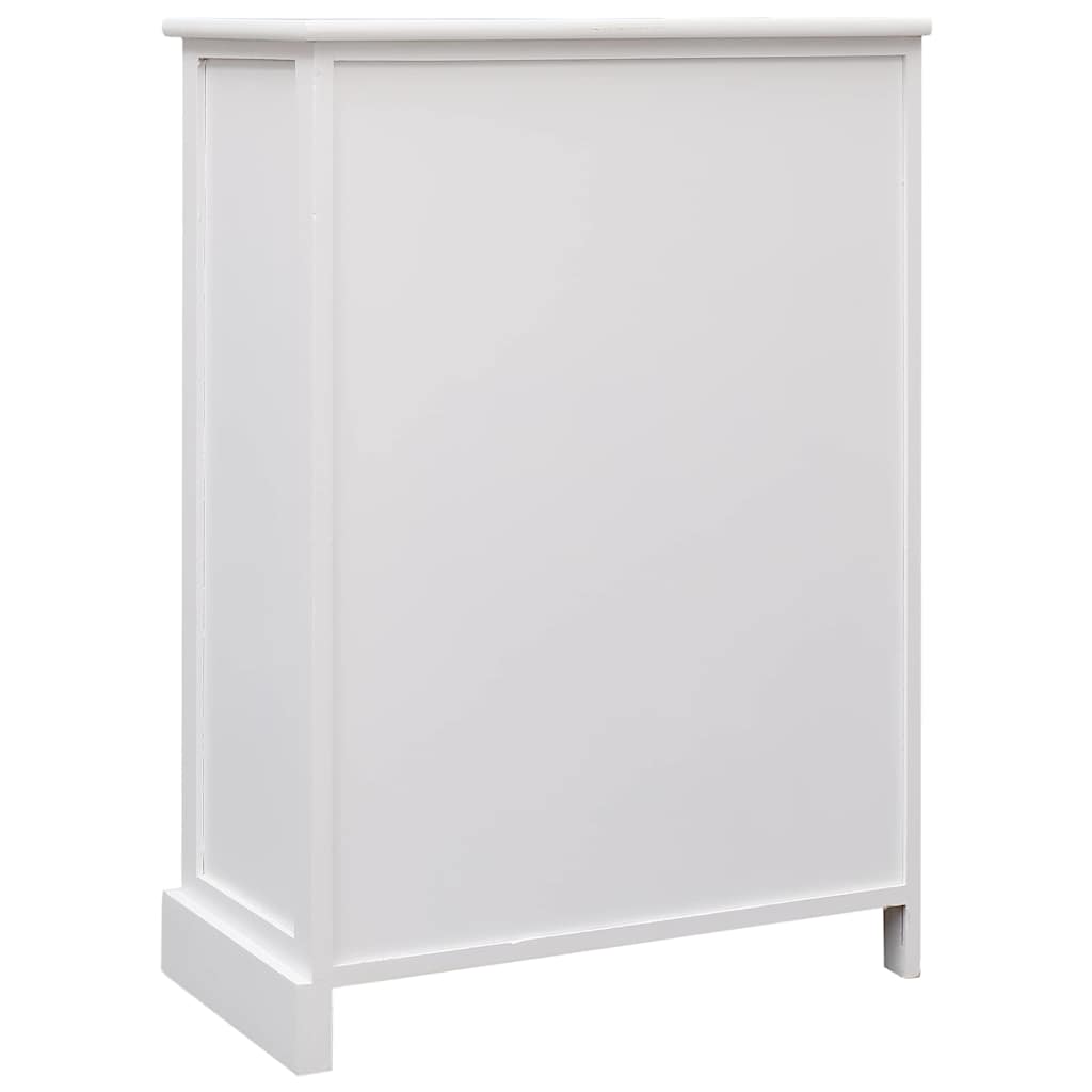 vidaXL Dressoir met 10 lades 113x30x79 cm hout bruin