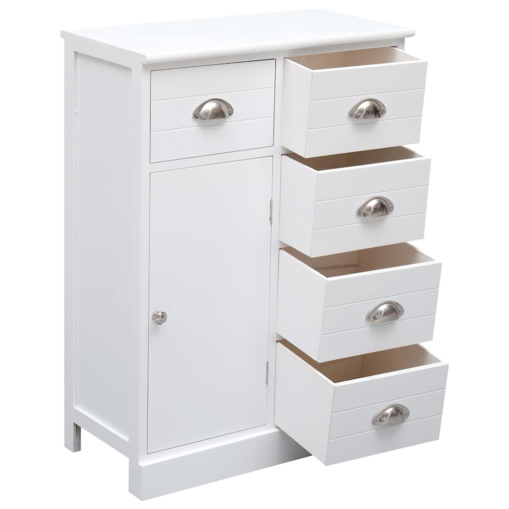 vidaXL Dressoir met 10 lades 113x30x79 cm hout bruin