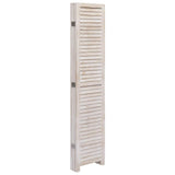 vidaXL Room Divider with 4 Panels 140x165 cm Wood White