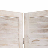 vidaXL Room Divider with 4 Panels 140x165 cm Wood White