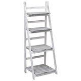 vidaXL 4-tier Plant Stand 43x33x113 cm Wood Grey