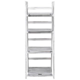 vidaXL 4-tier Plant Stand 43x33x113 cm Wood Grey