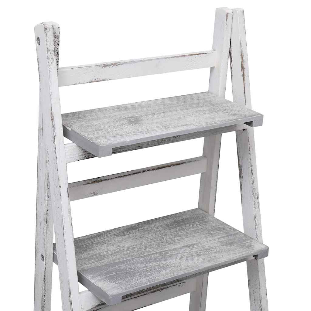 vidaXL 4-tier Plant Stand 43x33x113 cm Wood Grey