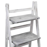 vidaXL 4-tier Plant Stand 43x33x113 cm Wood Grey