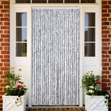 vidaXL Vliegengordijn 90x220 cm chenille beige en lichtbruin