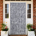 vidaXL Vliegengordijn 90x220 cm chenille beige en lichtbruin