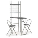 Ontbijttafelset met twee stoelen (inklapbaar)