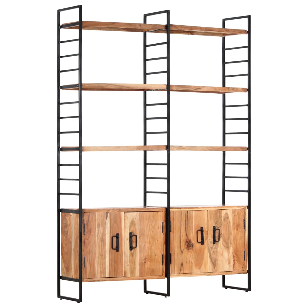 vidaXL Bookcase with 4 Shelves 124x30x180 cm Solid Reclaimed Wood