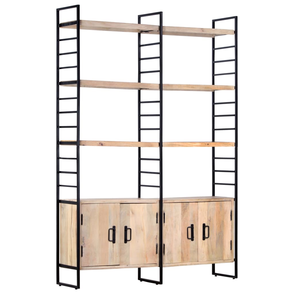 vidaXL Bookcase with 4 Shelves 124x30x180 cm Solid Reclaimed Wood