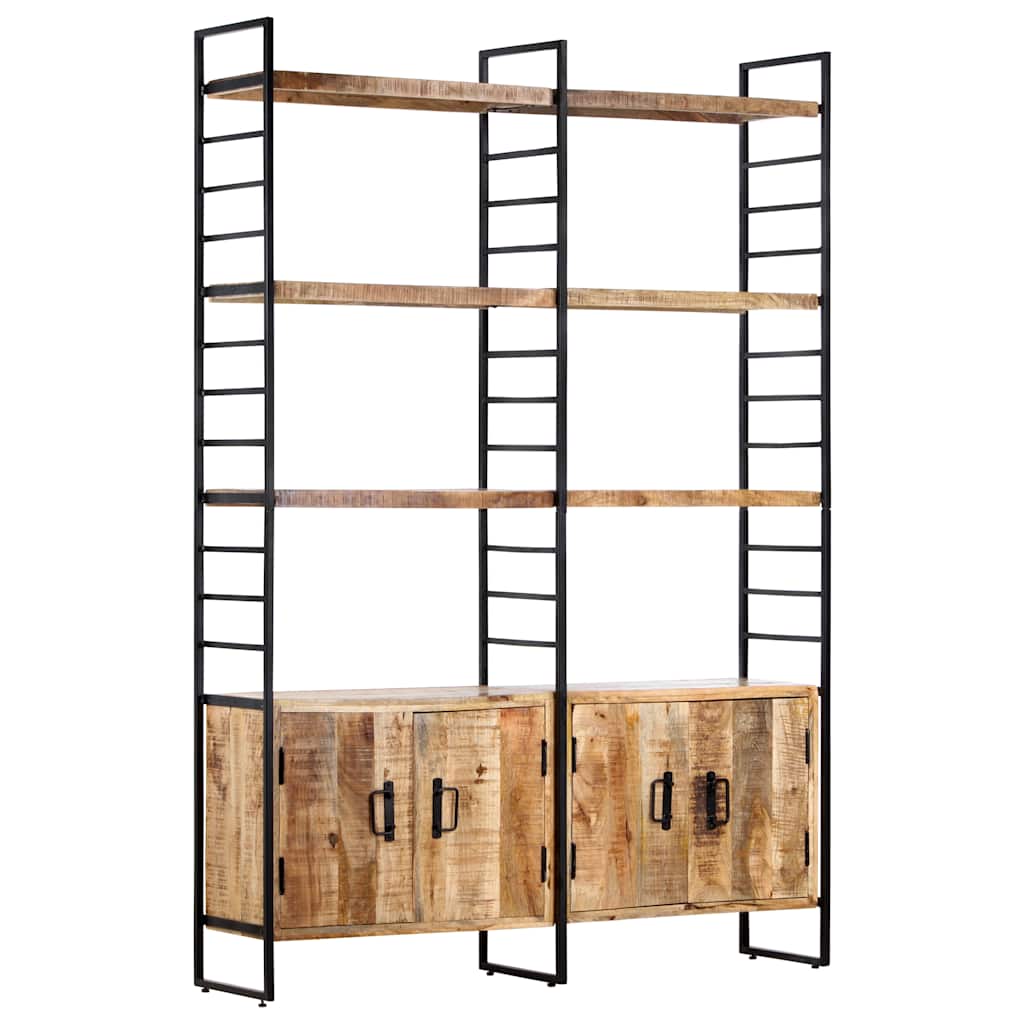 vidaXL Bookcase with 4 Shelves 124x30x180 cm Solid Reclaimed Wood