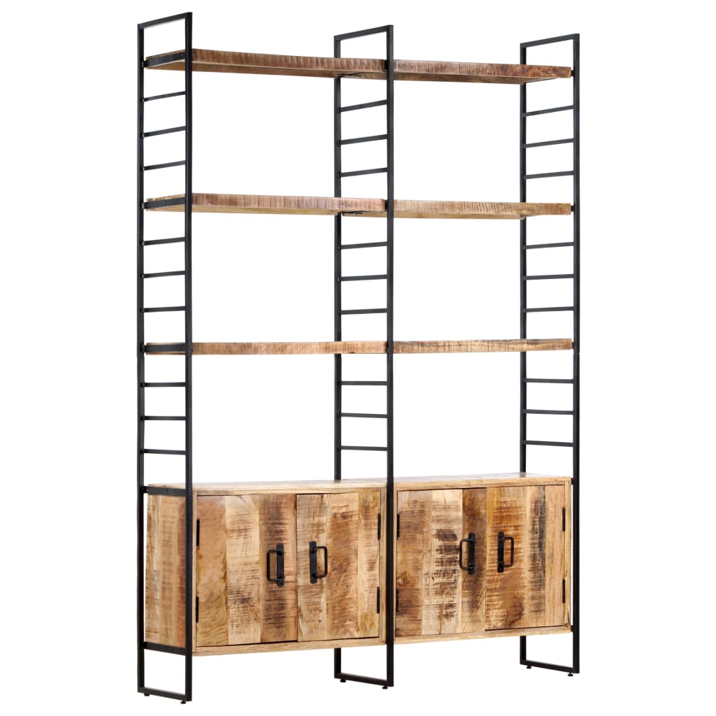 vidaXL Bookcase with 4 Shelves 124x30x180 cm Solid Reclaimed Wood