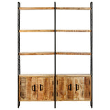 vidaXL Bookcase with 4 Shelves 124x30x180 cm Solid Reclaimed Wood