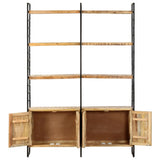 vidaXL Bookcase with 4 Shelves 124x30x180 cm Solid Reclaimed Wood