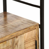 vidaXL Bookcase with 4 Shelves 124x30x180 cm Solid Reclaimed Wood