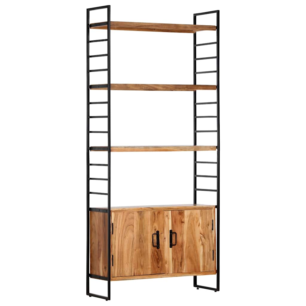 vidaXL Boekenkast met 4 schappen 80x30x180 cm massief gerecycled hout