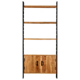 vidaXL Boekenkast met 4 schappen 80x30x180 cm massief gerecycled hout