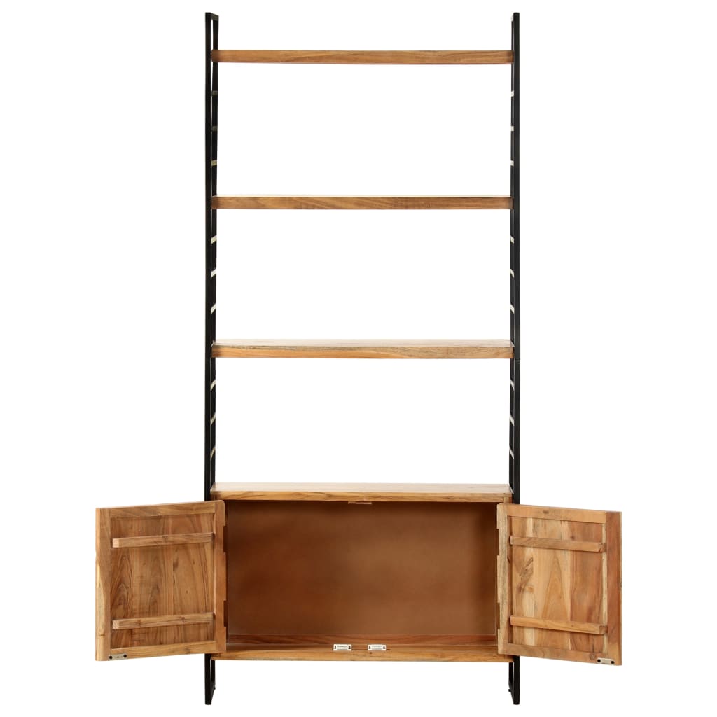 vidaXL Boekenkast met 4 schappen 80x30x180 cm massief gerecycled hout