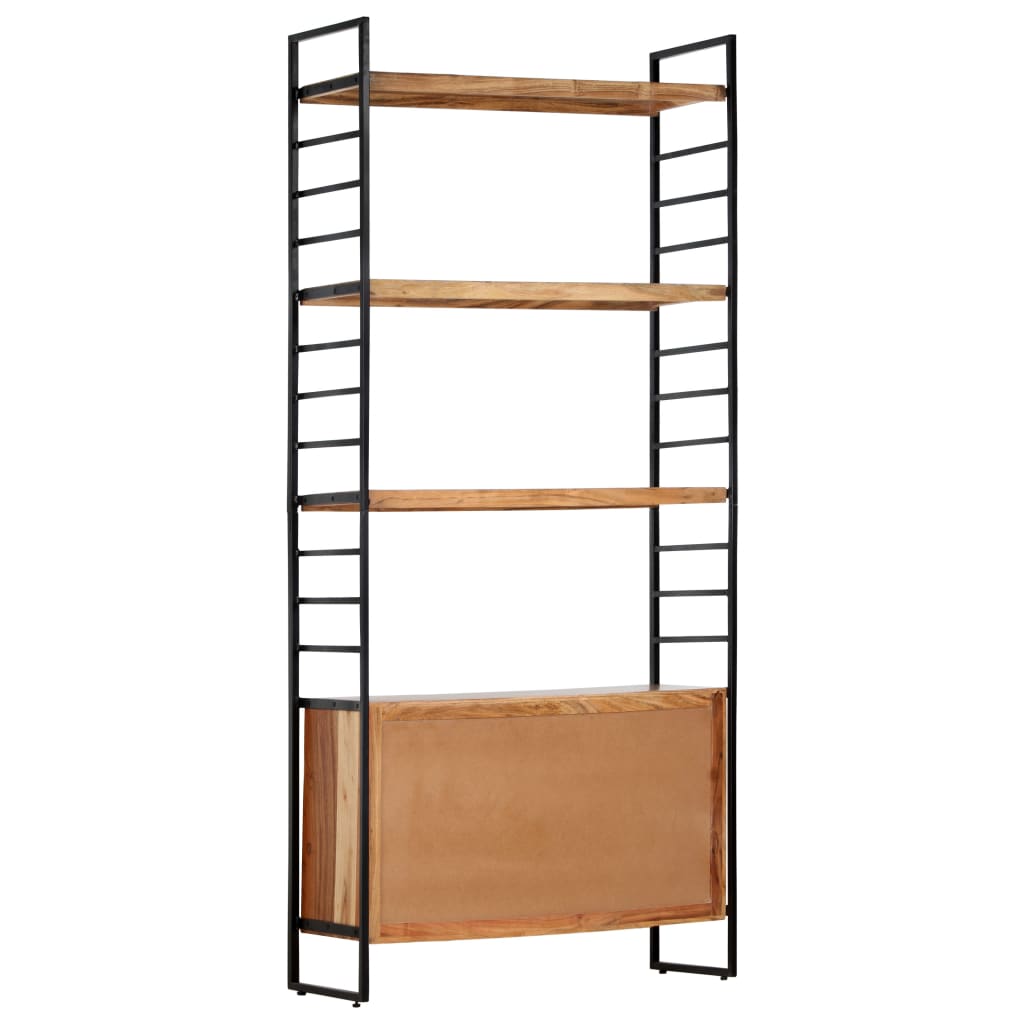 vidaXL Boekenkast met 4 schappen 80x30x180 cm massief gerecycled hout