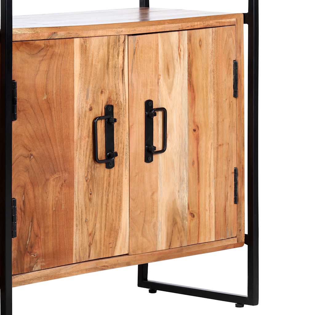 vidaXL Boekenkast met 4 schappen 80x30x180 cm massief gerecycled hout