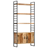 vidaXL Boekenkast met 4 schappen 80x30x180 cm massief gerecycled hout