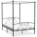vidaXL Hemelbedframe metaal wit 90x200 cm