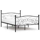 vidaXL Bedframe met lattenbodem metaal wit 90x200 cm