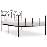 vidaXL Metal Bed Frame White 90x200 cm