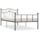 vidaXL Bedframe metaal wit 90x200 cm