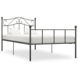 vidaXL Metal Bed Frame White 90x200 cm