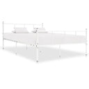 vidaXL Metal Bed Frame White 120x200 cm