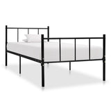 vidaXL Metal Bed Frame White 120x200 cm