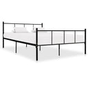 vidaXL Metal Bed Frame White 120x200 cm