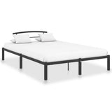 vidaXL Metal Bed Frame Black 90x200 cm