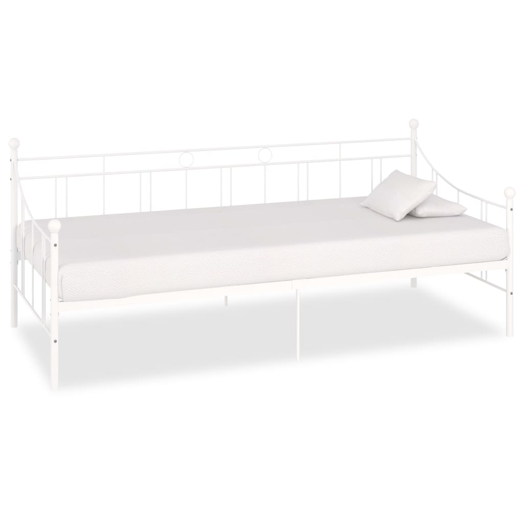 vidaXL Slaapbank metaal zwart 90x200 cm