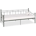 vidaXL Slaapbank metaal zwart 90x200 cm