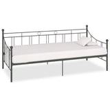 vidaXL Slaapbank metaal zwart 90x200 cm