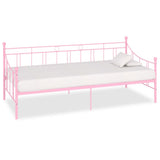 vidaXL Slaapbank metaal zwart 90x200 cm