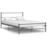 vidaXL Bedframe metaal grijs 180x200 cm