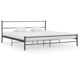 vidaXL Bedframe metaal grijs 180x200 cm