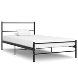 vidaXL Bedframe metaal grijs 180x200 cm