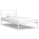 vidaXL Bedframe metaal grijs 180x200 cm